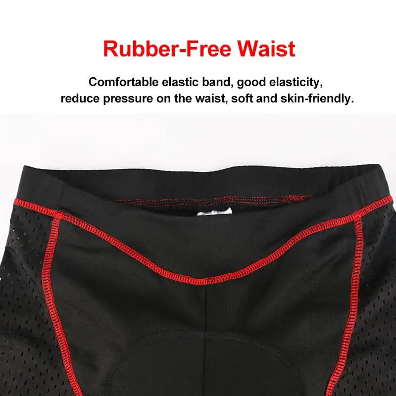 X-TIGER Calção de Ciclismo Masculino com Almofada 5D Gel – Respirável, Antiderrapante, Ideal para MTB e Estrada